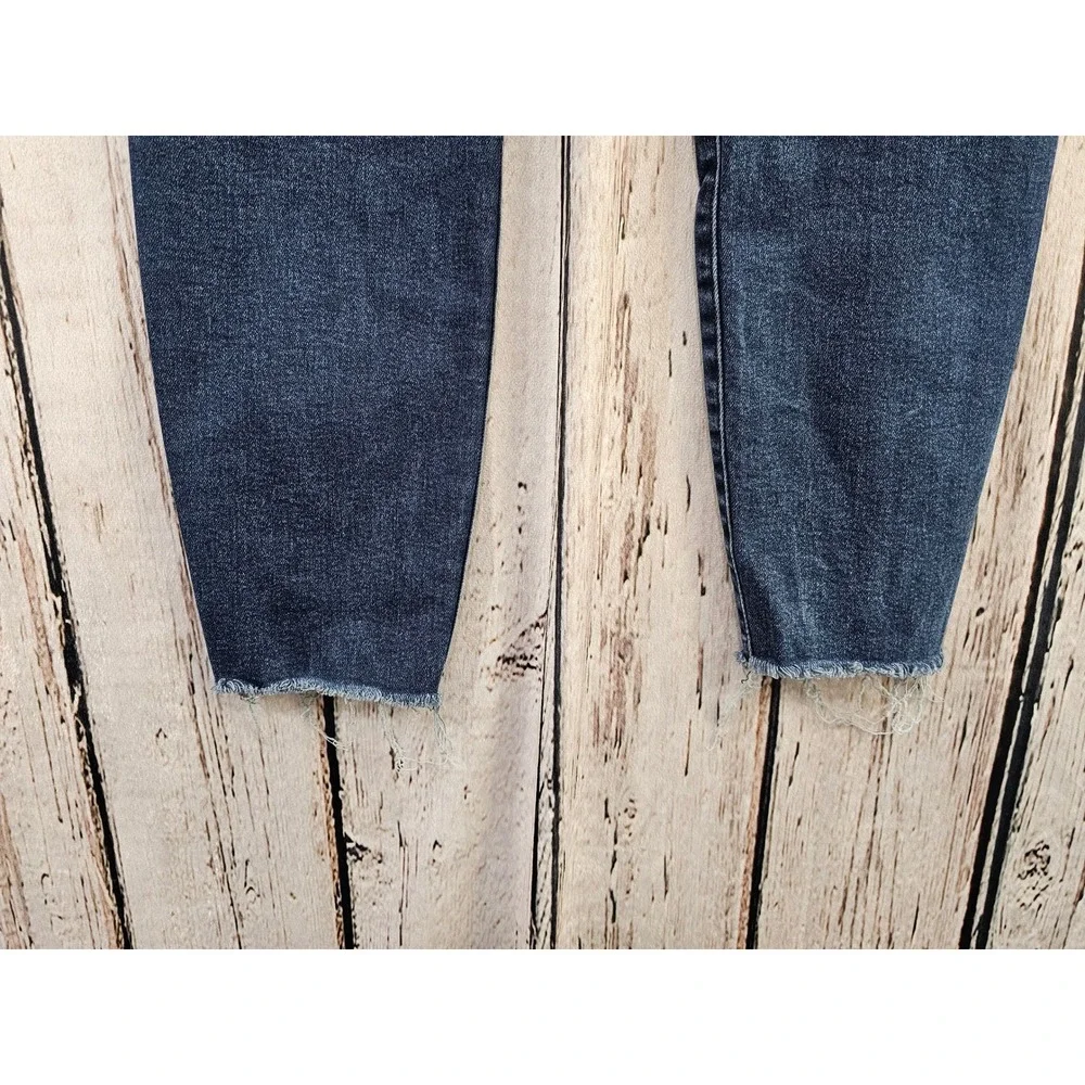 Kut from the Kloth Charlize Fab Ab Cigarette Leg High Rise Jeans Blue Size 8 EUC